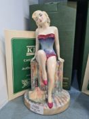 Kevin Francis, a Marilyn Monroe figurine, No. 1505 of 2000 in colourway 4 turquoise Basque with cert