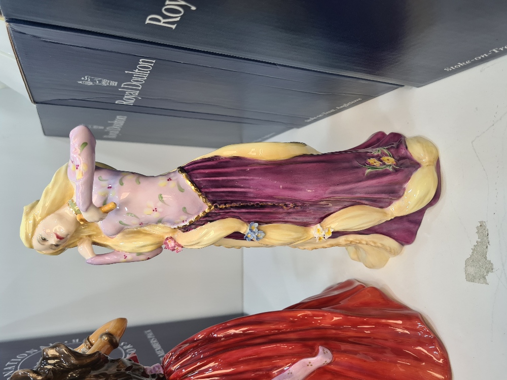 A Royal Doulton limited edition, Scheherazade No. 2 of 1,500 and a limited edition of Rapunzel No. 3 - Image 3 of 6