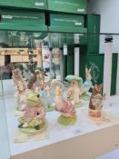 Nine large Royal Doulton Beswick Ware, Beatrix Potter figures, all limited editions some certificate