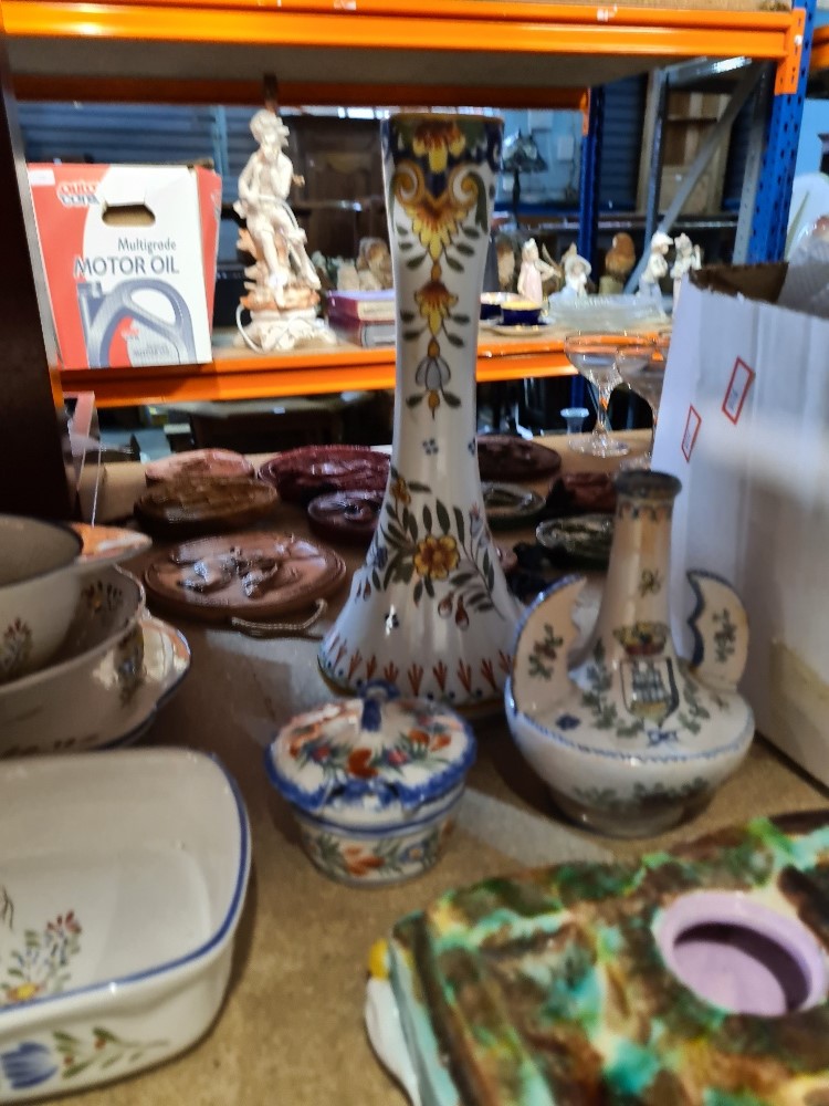 A  selection of vintage pottery, including Oyster plates and oriental Ginger jar - Image 10 of 12