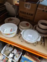 A selection of vintage Pyrex and Bilton's Ironstone