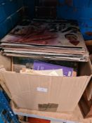 Mixed vinyl LPs and 7 inch singles
