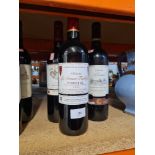 A bottle of Chateau La Croix Taillefer 'Pomerol' 2005, a bottle of Chateau de Mons 2007 Bordeaux and