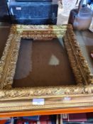 A Plaster Relief gold gilded picture frame
