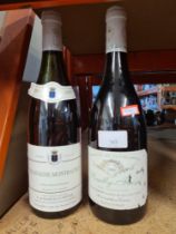 A bottle of Chassagne-Montracet 1997, and a bottle of Pouilly-Fuisse