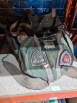 A military style canvas back pack, probably post-War