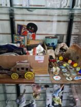 A mixed lot to include marbles, badges, card games, etc
