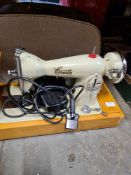 A vintage Cresta sewing machine, electric