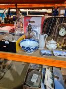 A large selection of mixed ceramics, glassware and