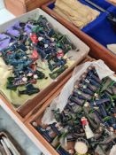 A quantity of Britains lead and plastic toy soldiers