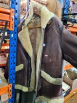 A sheepskin lined reproduction Flying Jacket