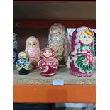 5 sets of Matryoshka Russian dolls