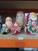 5 sets of Matryoshka Russian dolls