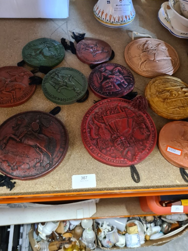 A selection of reproduction seals, some Marcus Design