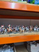 A quantity of Del Prado military figures in excess of 100 on horseback and approx 100 standing figur