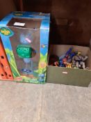 A talking bugs Lite toy and other plastic toys from 1980s/90s