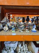 A Border Fine Arts group of Barn Owls, Beswick birds and others