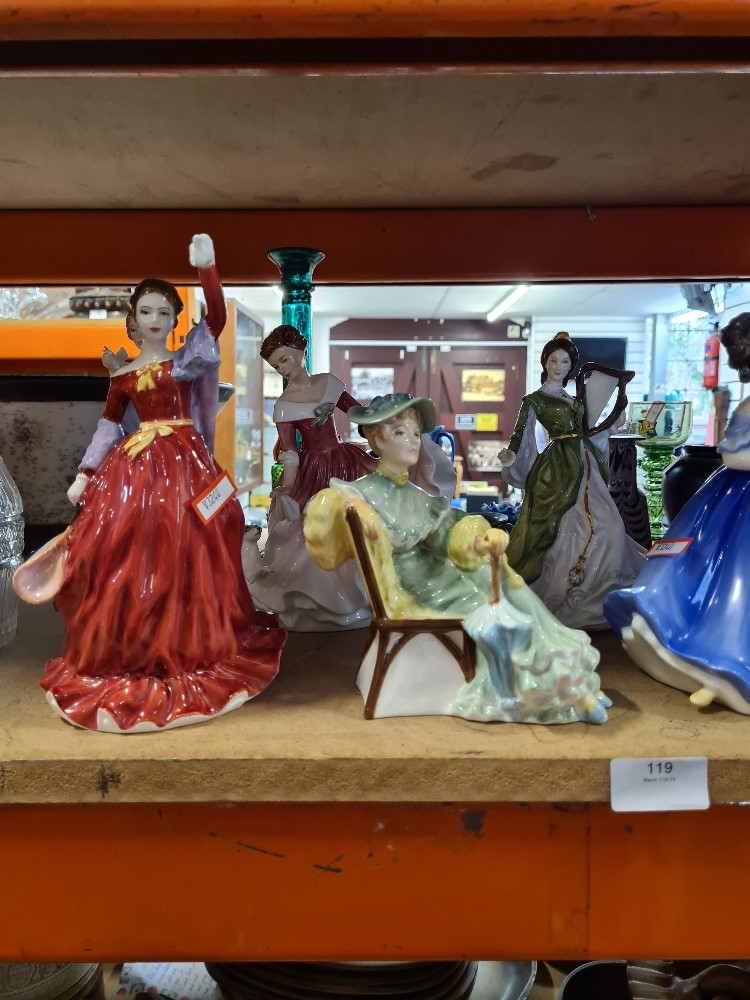 8 Royal Doulton figures of ladies to include Ascot and Harmony - Image 2 of 2