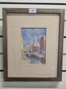 Dick Lee, a late 1980s watercolour of Venice, provenance Suite New Grafton Gallery, London exhibitio