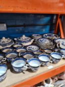 A quantity of Booths real Old Willow pattern dinnerware
