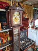 A modern Grandfather clock made in Germany, marked Tempus Fugit