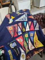 An old Scouting blanket, with pennants