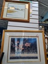 Four pencil signed limited edition prints by Canadian artist James Bessey