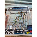 A Kinex Dragon's Drop Roller Coaster Shop display