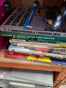 A small quantity of motoring books including Formula 1