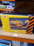 A vintage Garfield telephone by Teleconcept in original box