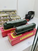 A Hornby Dublo 2232 Diesel Electric locomotive and Hornby Dublo 2230 Diesel Electric both boxed in n