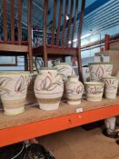 A quantity of Langley pottery vases (9)