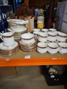 A selection of Royal Albert 'Holyrood' china, cups, plates, mugs and dishes