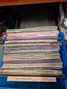 A box of vinyl LPs mainly 1960s