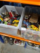 A mixed selection of vintage playworn diecast including Dinky, Matchbox, etc