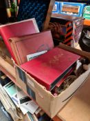 A small box of mixed coinage mainly 20th Century, GB, bank notes and a stamp album