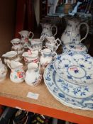 A quantity of reproduction Royal Worcester jugs and sundry