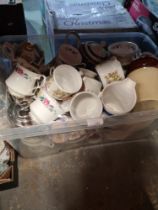 Mixed selection of china including Royal Stafford Debutante glassware, pictures and prints, vintage