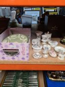 A small quantity of Wedgwood Kutani Crane items, Wedgwood Jasperware and sundry
