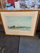 William Russell Flint; A Limited Edition framed and glazed coloured print entitled The 'Francis And