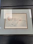 William Russell Flint; A Limited Edition framed and glazed coloured print of a reclining female, 763
