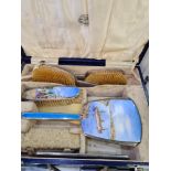 A superb cased dressing table set by Adie Brothers Ltd., Birmingham 1930. Each item having attractiv