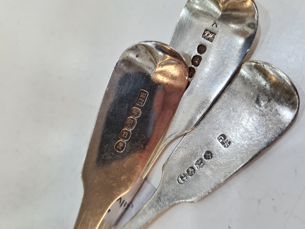 A selection of three Georgian flatware items to include a Georgian sifter by Richard Britton, London - Image 9 of 10