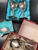 A Victorian silver decanter label for Port, having pierced design with engraved details. Charles Raw