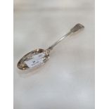 Paul Storr:  A George III Silver dessert spoon, London 1817, Paul Storr. Initialled handles, marks a