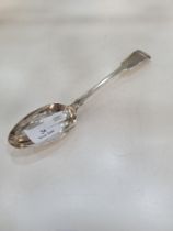 Paul Storr:  A George III Silver dessert spoon, London 1817, Paul Storr. Initialled handles, marks a