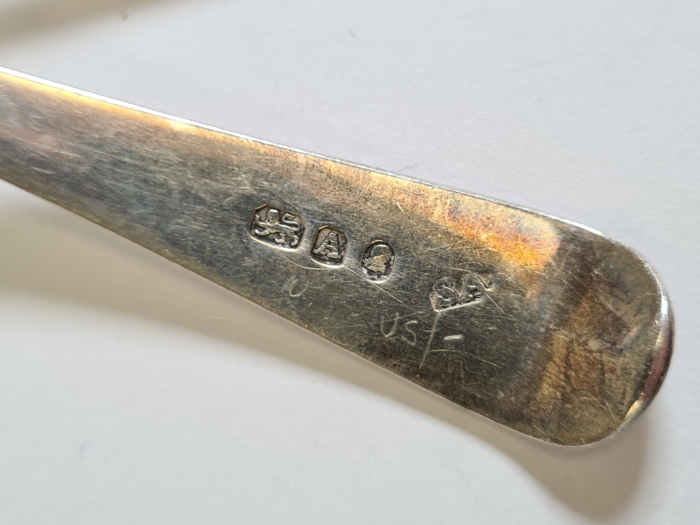 Silver flatware to include a Georgian silver sifter spoon by Stephen Adams II, 1796, A silver mustar - Image 5 of 7