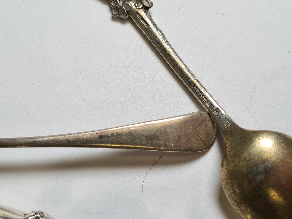 Silver flatware to include a Georgian silver sifter spoon by Stephen Adams II, 1796, A silver mustar - Image 7 of 7