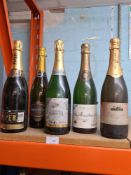 Mixed Champagne and similar, 5 bottles, to include Berry bros and Rudd Ltd