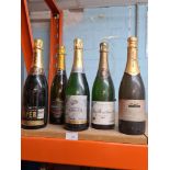 Mixed Champagne and similar, 5 bottles, to include Berry bros and Rudd Ltd